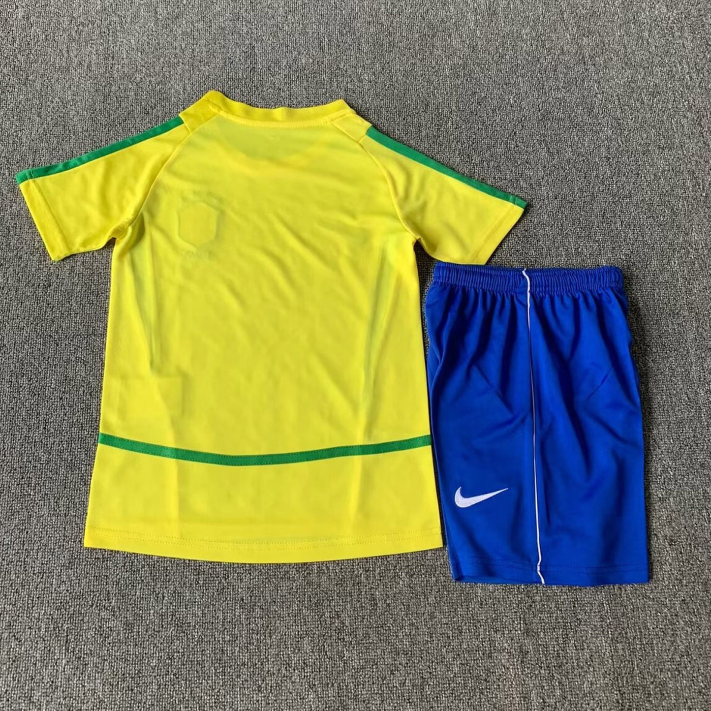 Retro 2002/2003 Brazil home Kids set